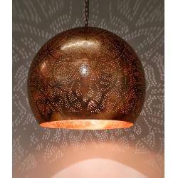 Oosterse filigrain hanglamp | Grote eettafel lamp | Metaal | Gaatjes | Moderne lampen | Oosters interieur