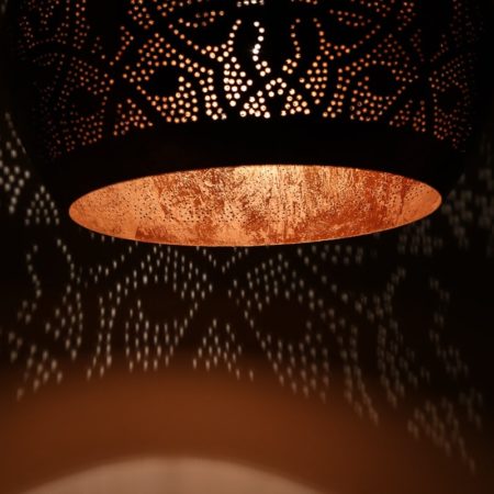 Oosterse hanglampen | Filigrain lamp | Marokkaanse verlichting | Vintage koper | Oosters interieur