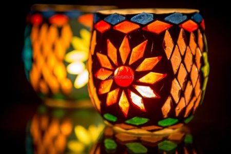 Oosterse waxinehouder | Marokkaanse sfeerverlichting | Oosterse sfeer