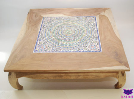 Oosterse tafel met kleurrijk mozaïek luxe Marokkaanse bijzettafel met Arabische afwerkingen Oosterse meubelen