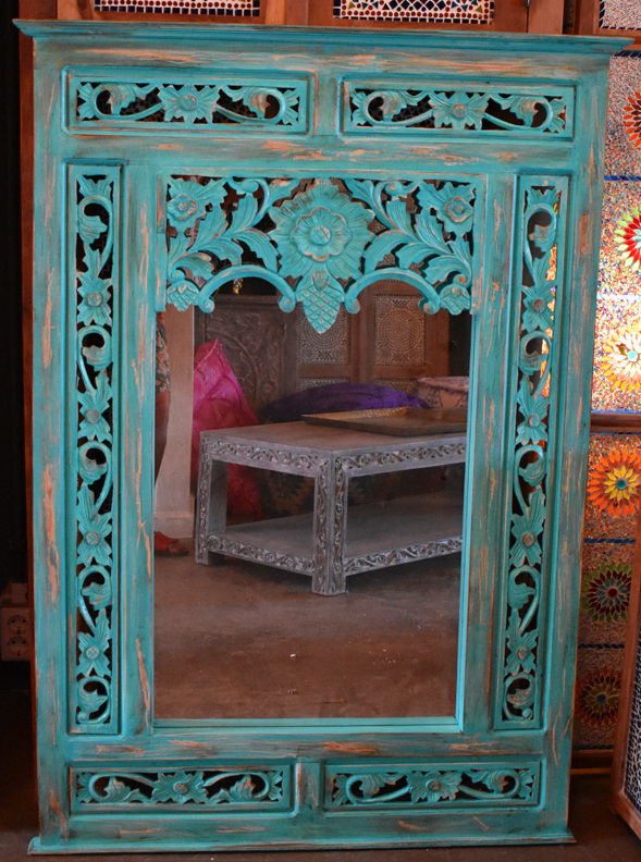 Langskomen Riskant overhandigen Oosterse spiegel met schitterend Arabisch houtsnijwerk nu bij Kalini!