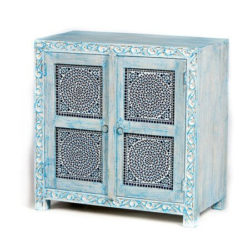 Oosterse kast | Blue washed | Blauw | Mozaiek | Oosterse kasten | Arabische meubelen | Moderne Oosterse meubelen | Voor de beste prijzen online | Gratis bezorgd in Nederland!