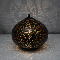 Oosterse tafellamp | Marokkaanse lamp | Zwart | Goud | Filigrain | Oosterse lampen