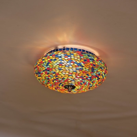 Oosterse plafonniere | Multi colour | Mozaiek lamp | Oosterse lampen