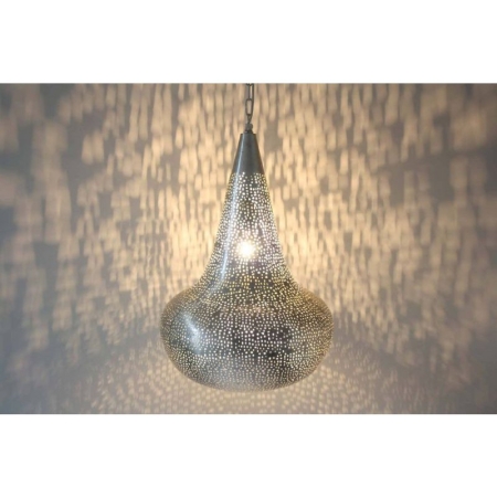 Marokkaanse lamp | Zilver | Hanglamp | Oosterse lampen | Kalini